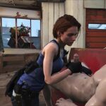 Fallout 4 Jill Valentine gets a rough face fucking