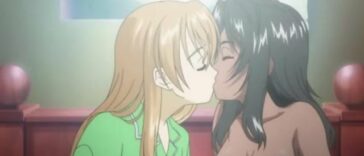 Innocent Lovers 1 - Petite anime lesbian schoolgirls lick pussy at school