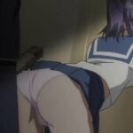 Horny anime teen schoolgirl with big round tits dreams of double penetration