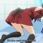 Petite schoolgirls with small tits have erotic lesbian anime sex