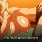 Dirty older sister seduces her anime brother with her huge tits and wet cunt