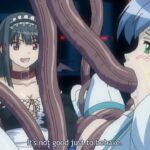Cute maid gets all her holes plugged by an anime demon tentacles