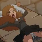 Harry Potter - Fat man Hagrid destroys Hermione's teen pussy