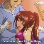 Slutty anime redhead fucks in her new swimsuit in the hospital