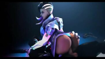 The babes of overwatch bounce their round booties on thick cocks - compilation