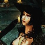 Pretty looking skyrim witch babe gets her mouth used for sex and facial
