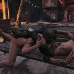 Petite Fallout 4 girl gets fucked on public park bench