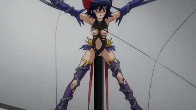 Hentai warrior girl is impaled on a huge spike before going beserk in battle