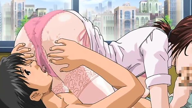 Naughty anime nurse gives a 69 blowjob to disabled hospital patient