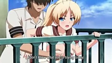Three Shot Interview 3 - Busty anime schoolgirl is fucked on school balcony