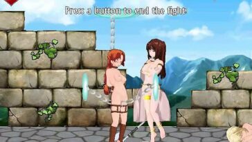 Warrior babe fights then gets fucked by fairies and hentai futa babes