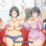 Five curvy schoolgirls have a public groupsex on an anime train
