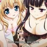 Sister Paradise3 ep2 - Wake up, your hentai double sister blowjob starts now