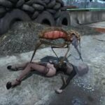 Fallout insect monster probes unsuspecting heroine