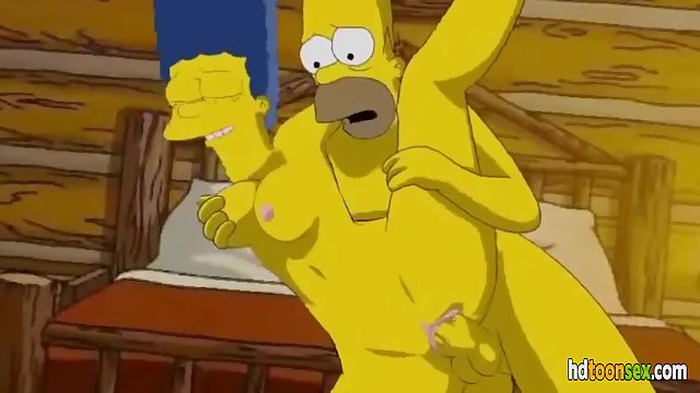 Cartoon XXX Scene with Homer Fucking Marge from The Simpsons Movie