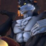 Werewolf Fucks Gay Vampire Dogman in Ass - Furry SFM