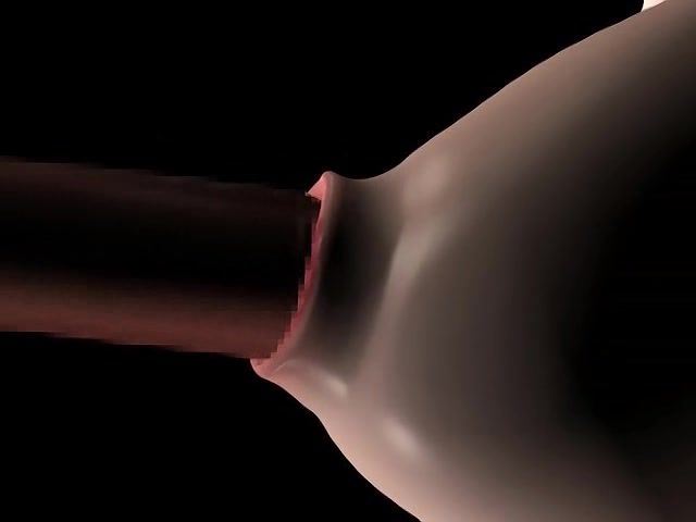 Black-haired chick and the sexual machine - 3D porn video