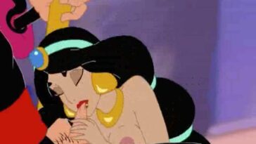 Cartoon chick Jasmine getting bonked hard and good