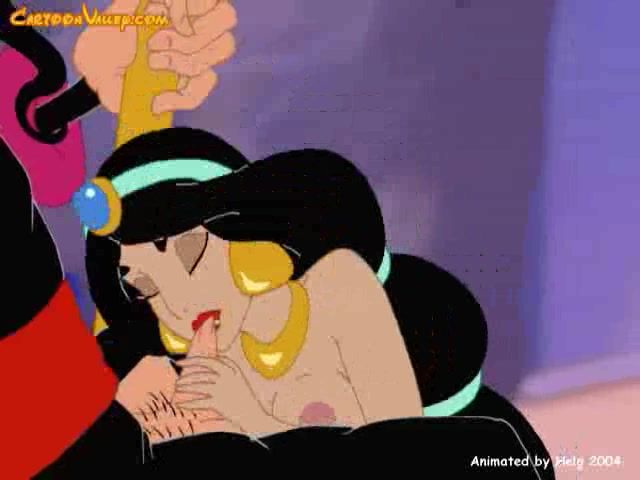 Cartoon chick Jasmine getting bonked hard and good
