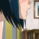 Black-haired anime chick is drilled by her angry man