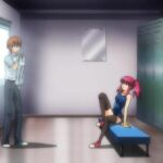 Cute anime redhead loses virginity in the locker room