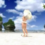 Sexy white-haired babe visits the jungle - 3D video