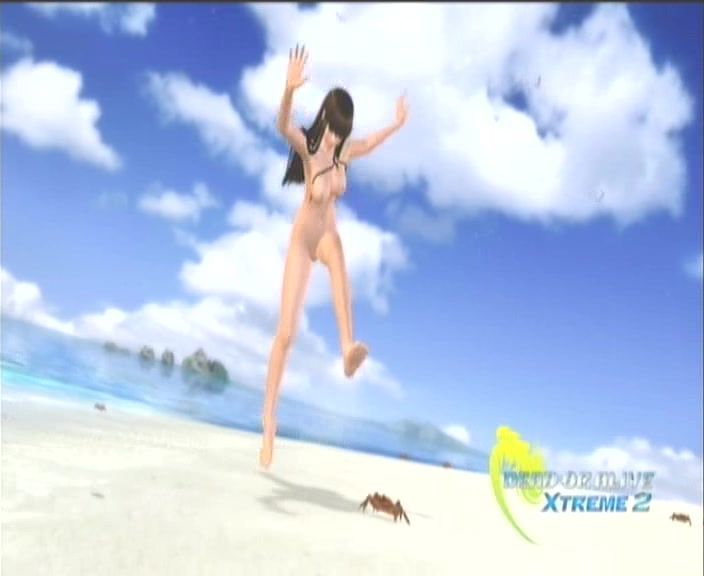 Beachside adventures of the volleyball girls - 3D video