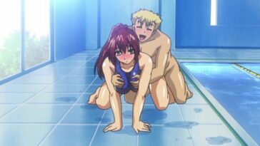 Fun at the pool ends up with hard hentai shagging