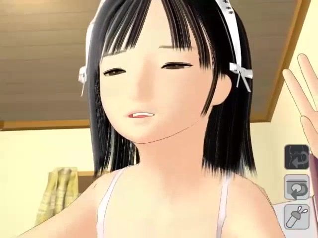 3D Japanese maid experiences the rough penetration