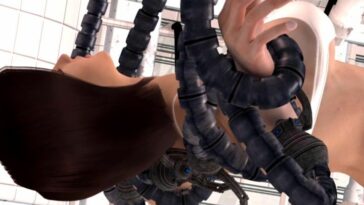 Robotic tentacles are here to treat her hot 3D curves