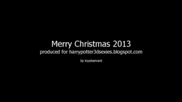 Hermione rides the dick for Christmas! - 3D porn