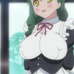 Sexy butler babes from a hentai revealing their tits