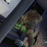 Horny Hulk bangs his woman in a hardcore way - 3D porn