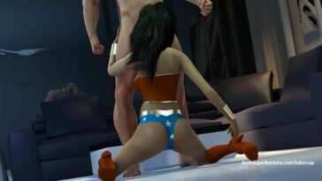 Wonderwoman is ready to get banged by Batman - 3D porn