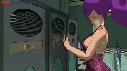 3D threesome with the kinky heroes of the Futurama