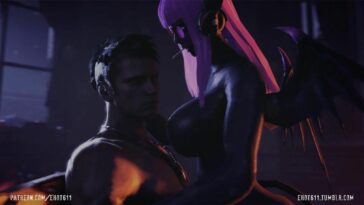 Dante from DmC: DmC fucks two stunning-looking futa succubi