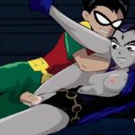 Robin fucks a grey-skinned hottie in this affectionate cartoon spoof