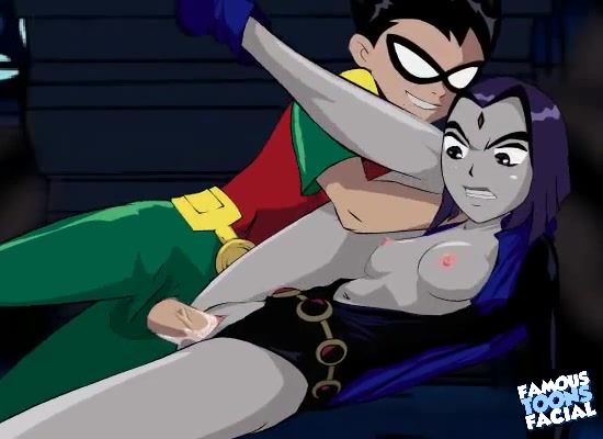 Robin fucks a grey-skinned hottie in this affectionate cartoon spoof