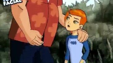 Ben 10 cartoon XXX spoof featuring a redheaded teen getting fucked