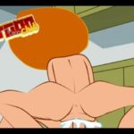 Kim Possible riding a guy's cock on the kitchen room floor