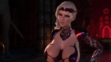 Busty 3D warrior queen gets her pussy fucked real hard from behind