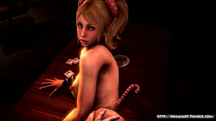 Lollipop chainsaw sweetie side-fucked on the table