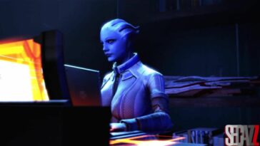 Mass Effect themed toon porn video with Liara