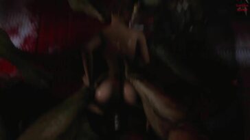 Sheva from Resident Evil enjoying huge monster cocks in HD