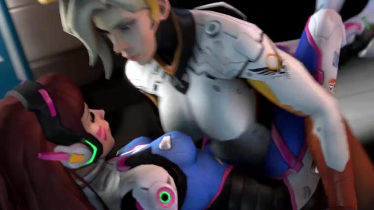 Widowmaker slamming that tight pussy with her huge futa cock