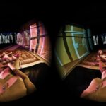 Three sexy 3D hotties are playing with pussies in VR