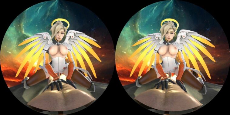 Cosmic 3D porn with a big-boobed white angel