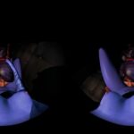 Sensual blue alien likes her tongue in VR POV vid