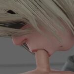 4K 2B Humilation Small Cock and Jerks Him Off Until He Cums (3D, 60FPS)