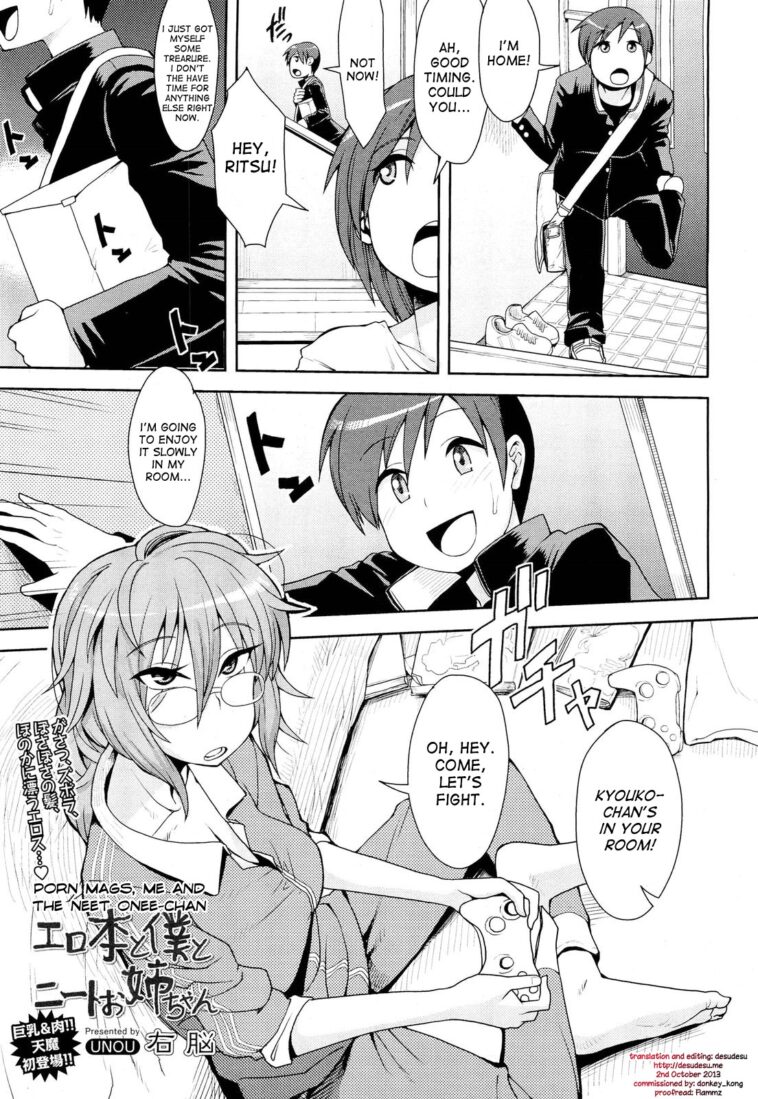 Erohon to Boku to NEET Onee-chan by "Unou" - Read hentai Manga online for free at Cartoon Porn